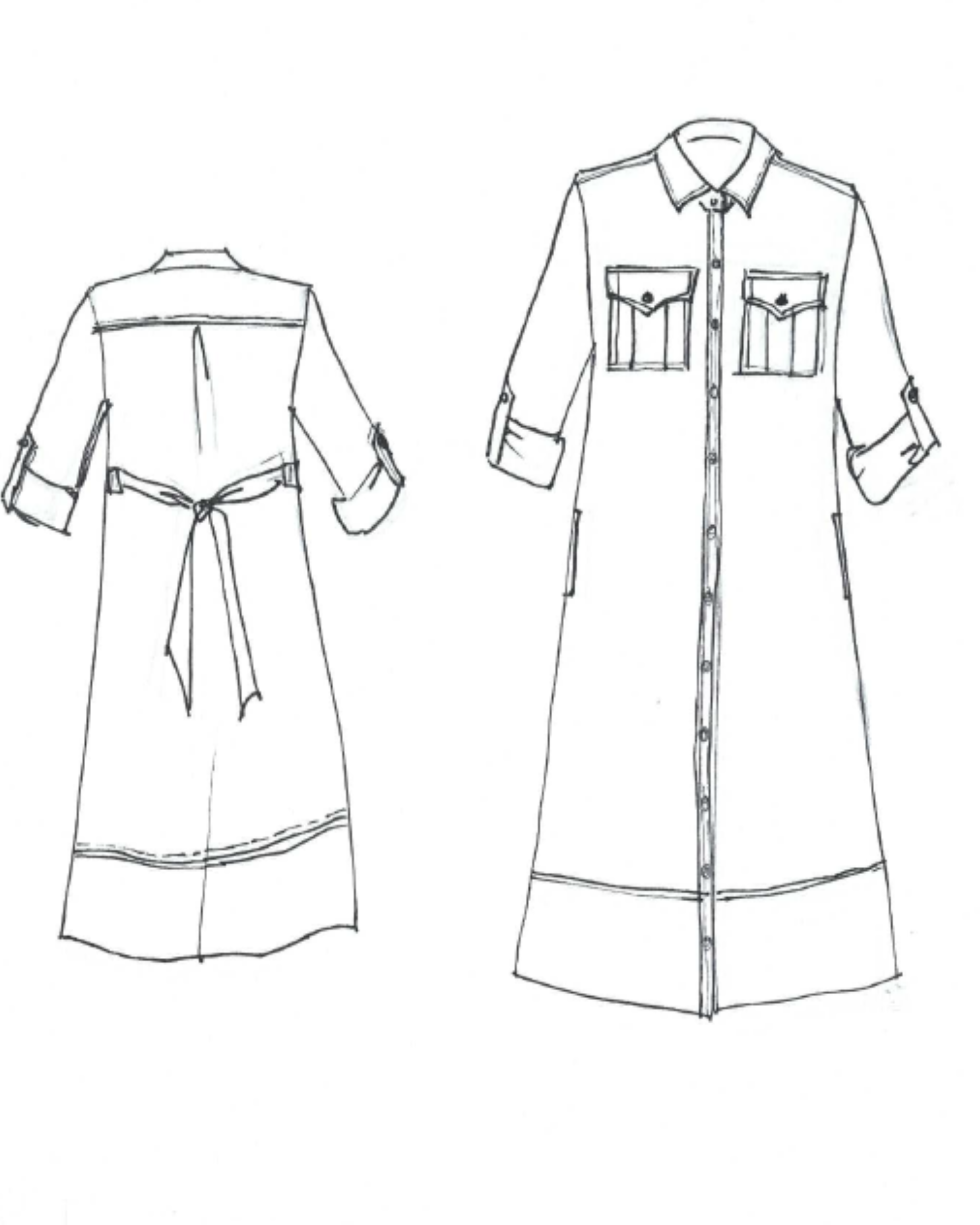 Militia Dress - Cotton Metallic