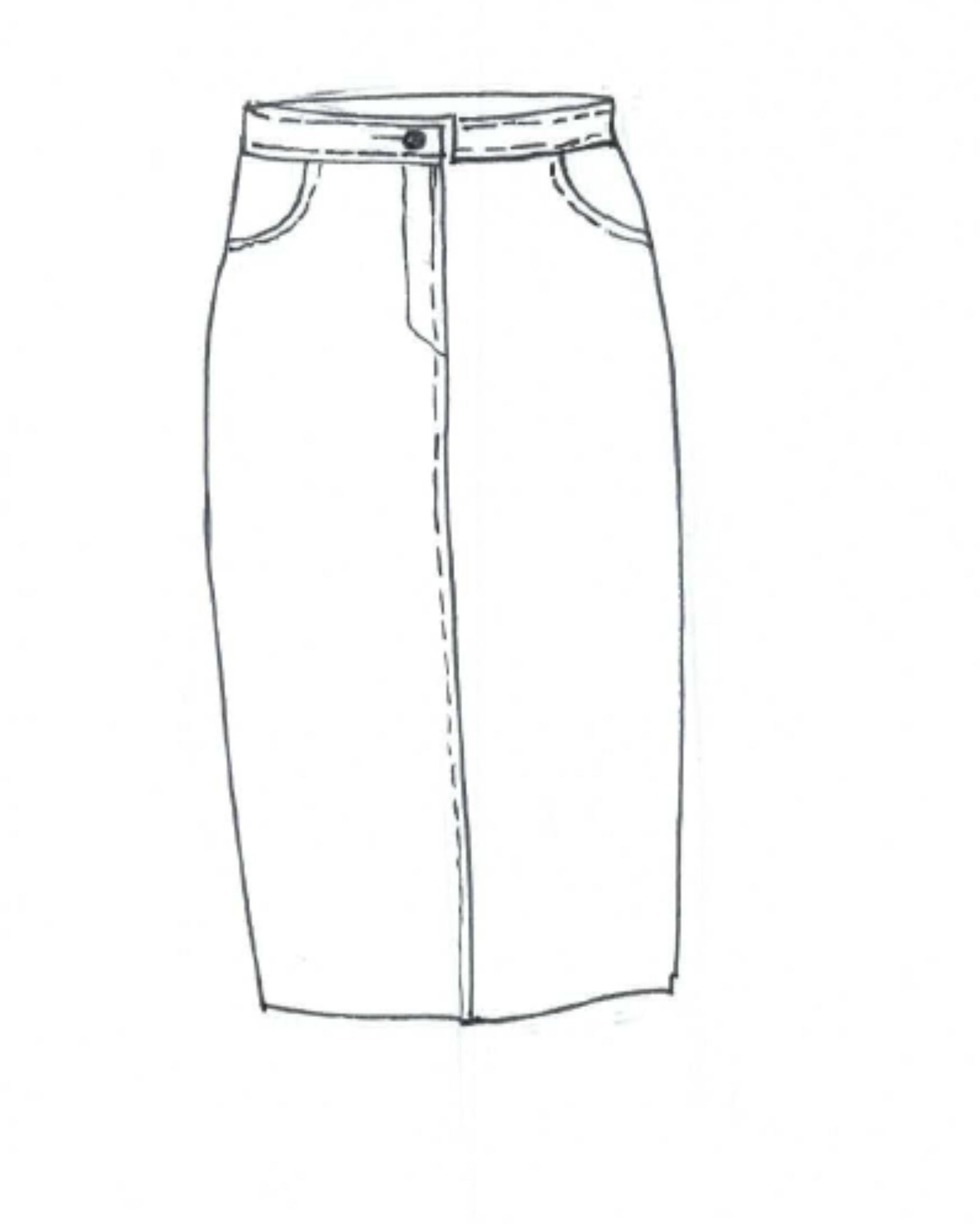 Rocco Skirt - Textured Denim