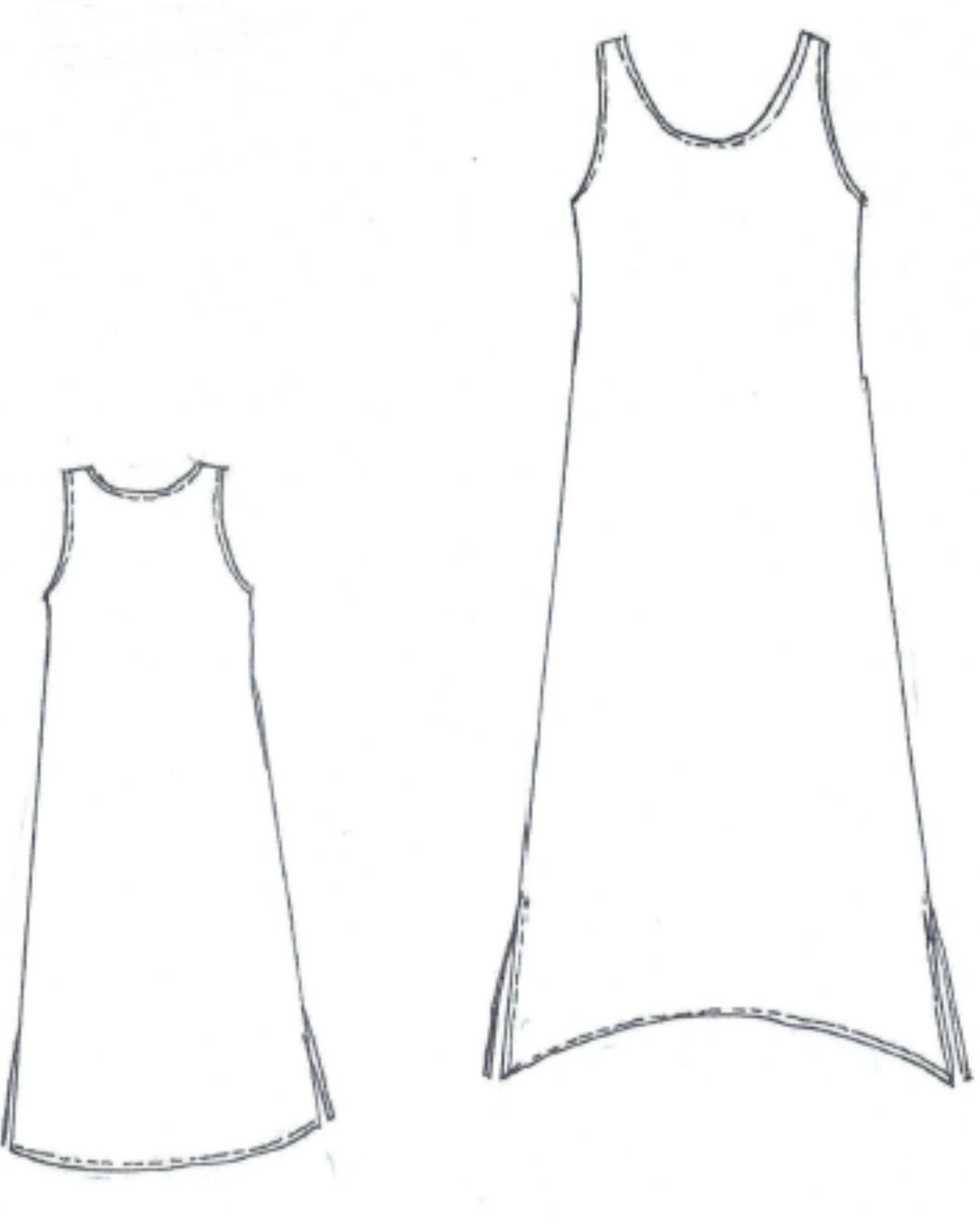 Scrivo Dress -Scribble Print