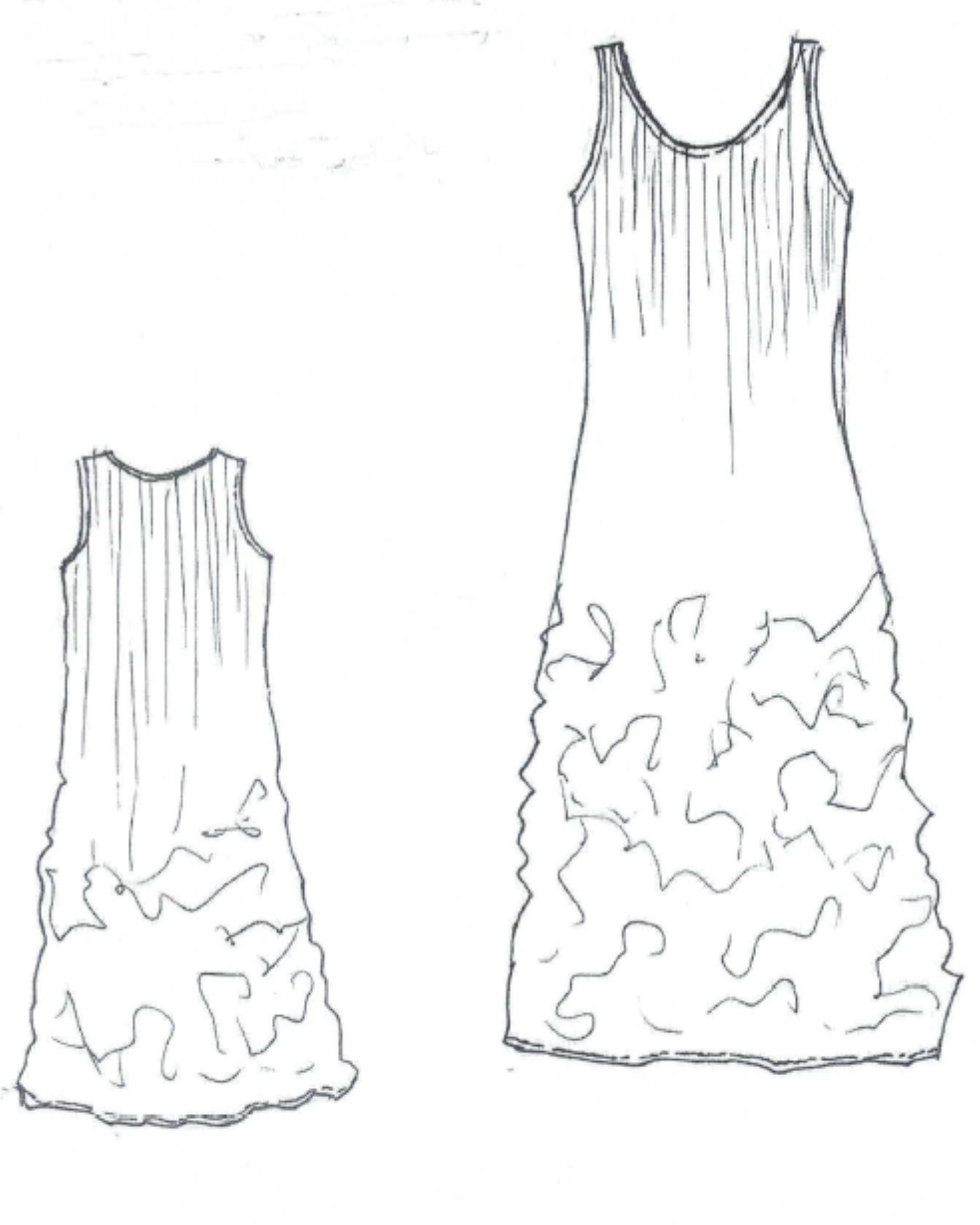 Cezanne Dress  - Trees Painting
