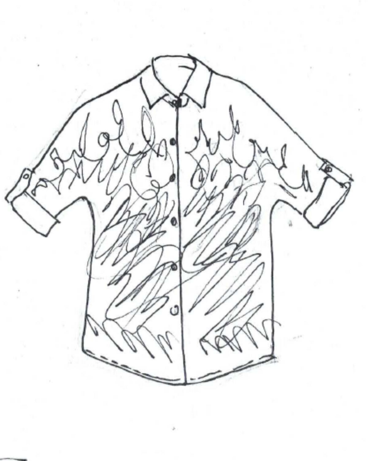 Graffiti Shirt - Scribble Print