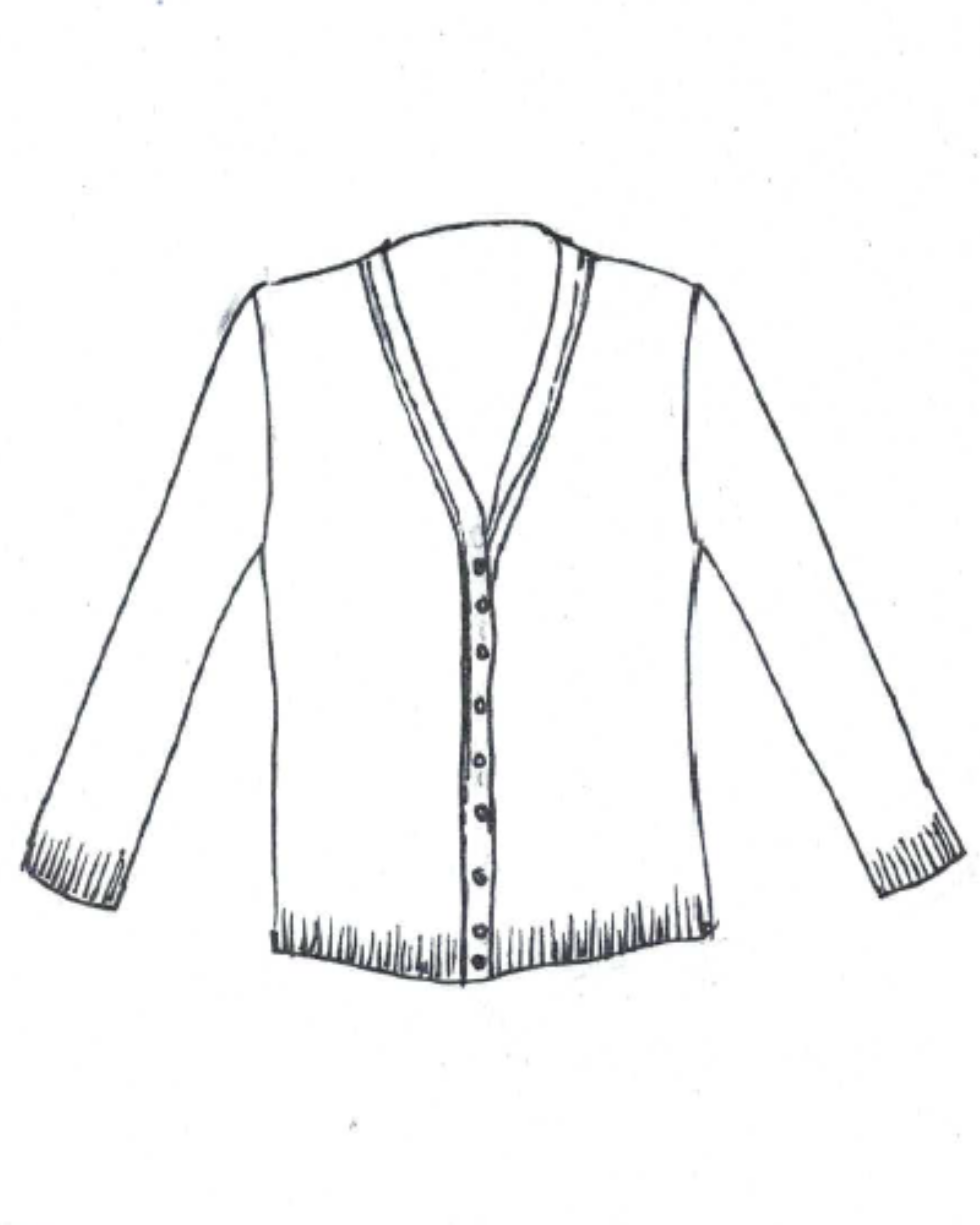 Lugana Cardigan - Guava