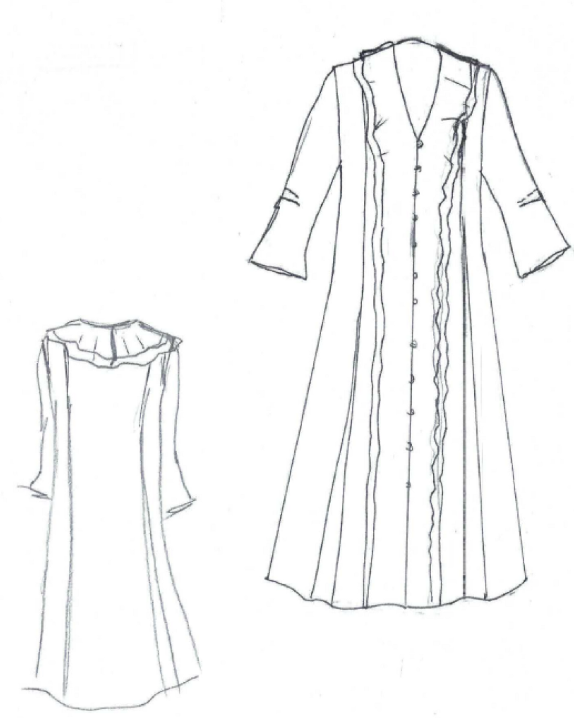 Carla Dress - Charcoal Green