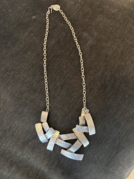 Pewter Lattice Necklace