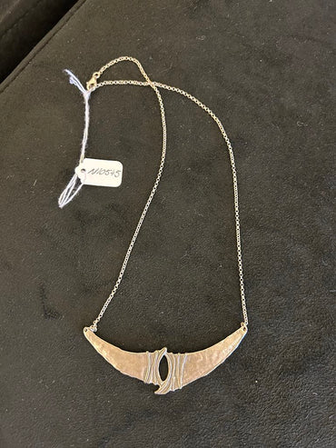 Abstract Silver Necklace
