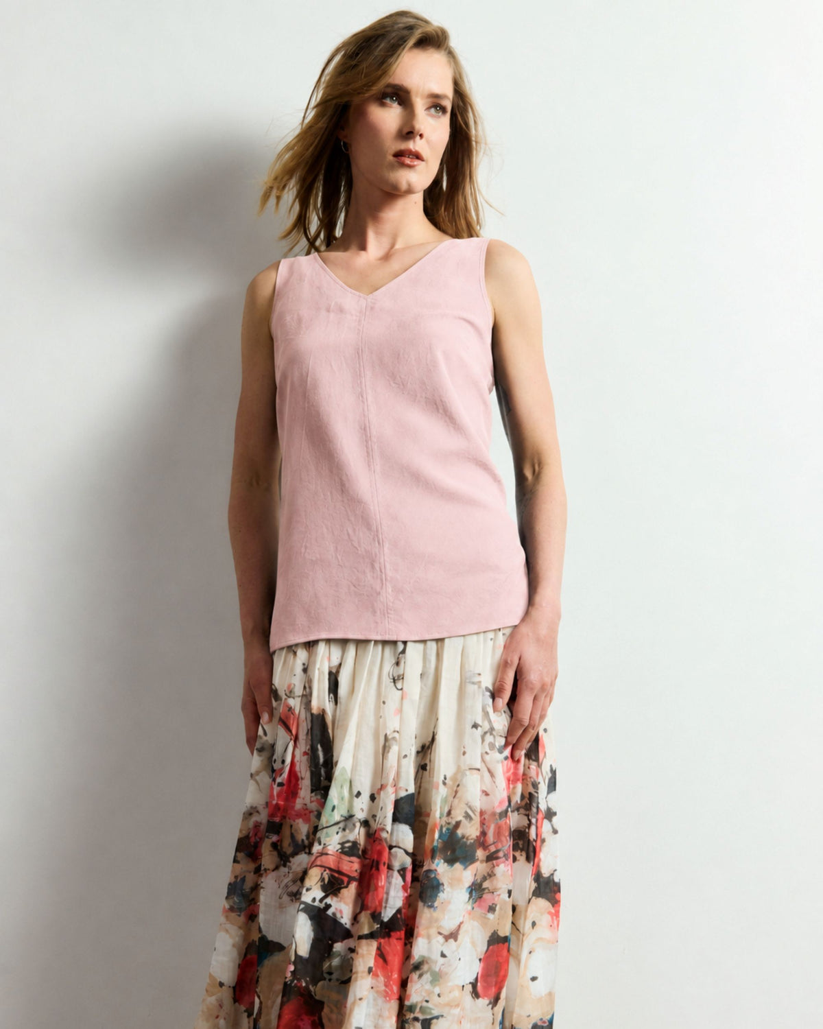 Zisa Singlet - Ballet Pink