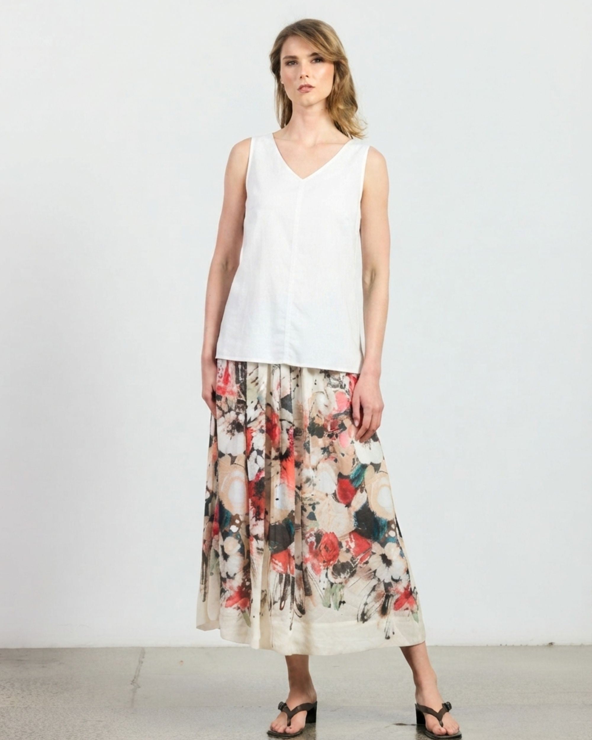 Zisa Singlet - White