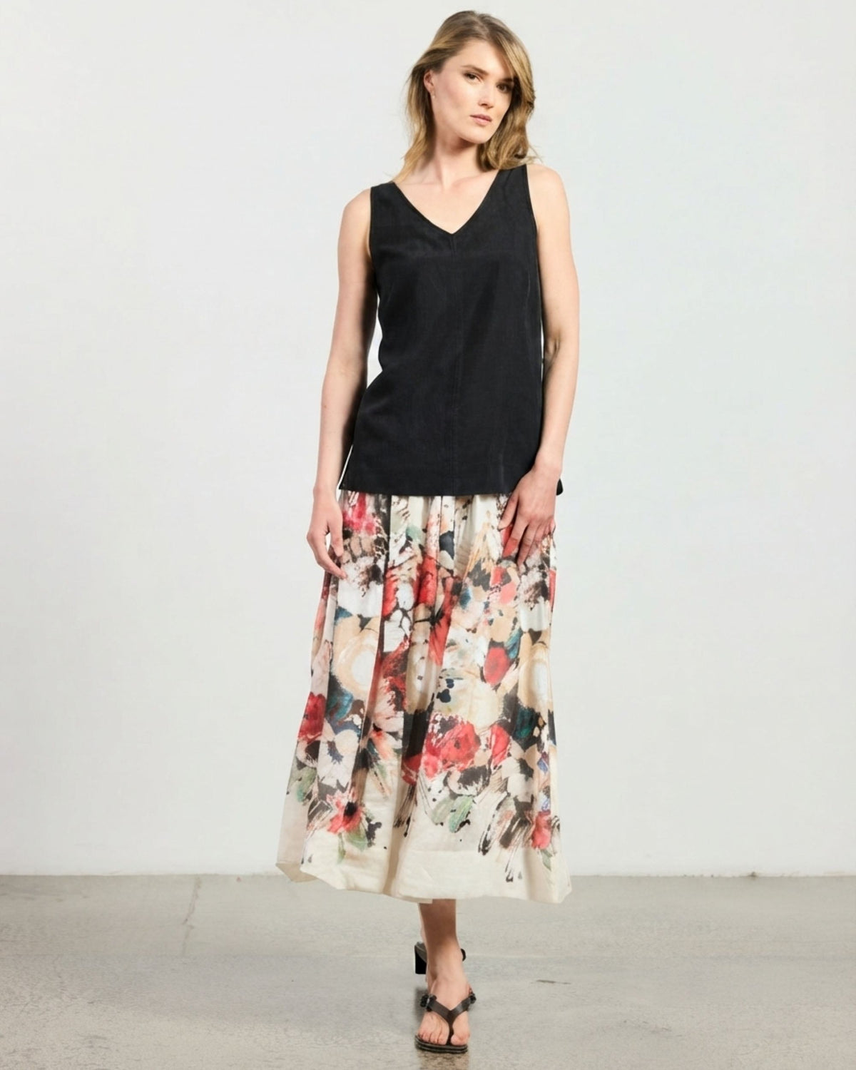 Zisa Singlet -Black
