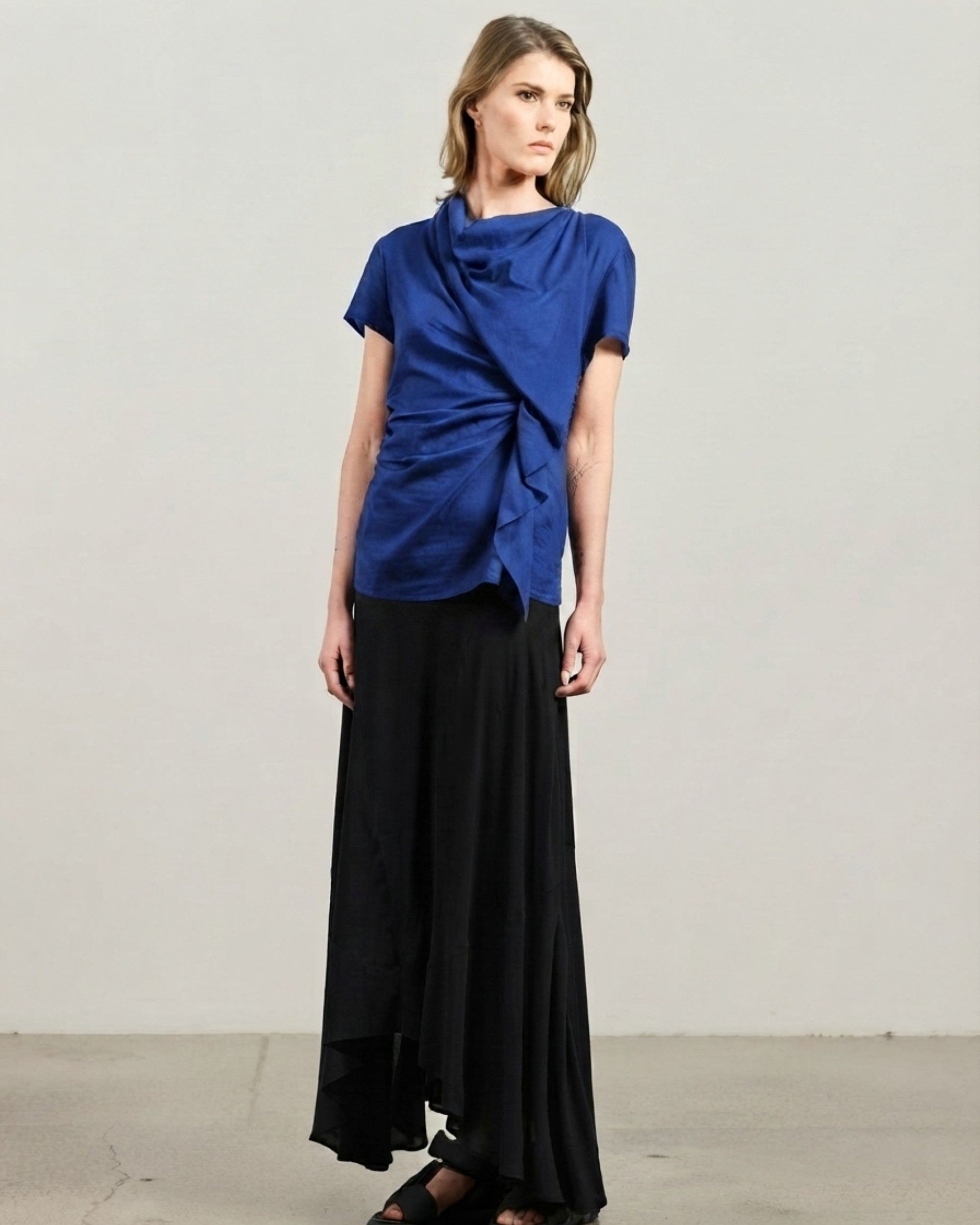 Cappuccino Top - Blue