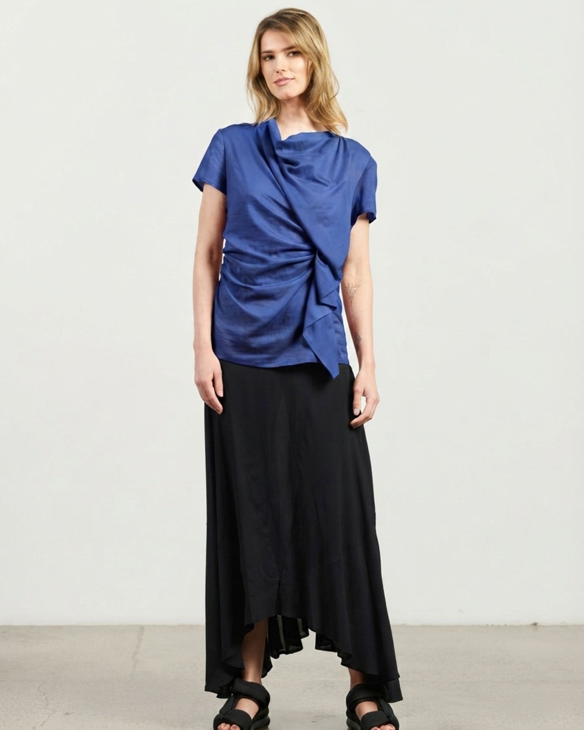 Cappuccino Top - Blue