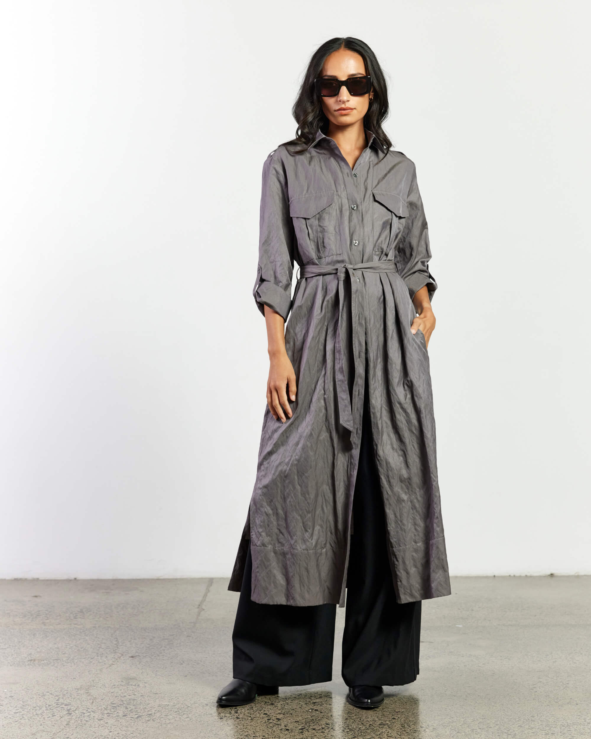 Militia Dress - Cotton Metallic