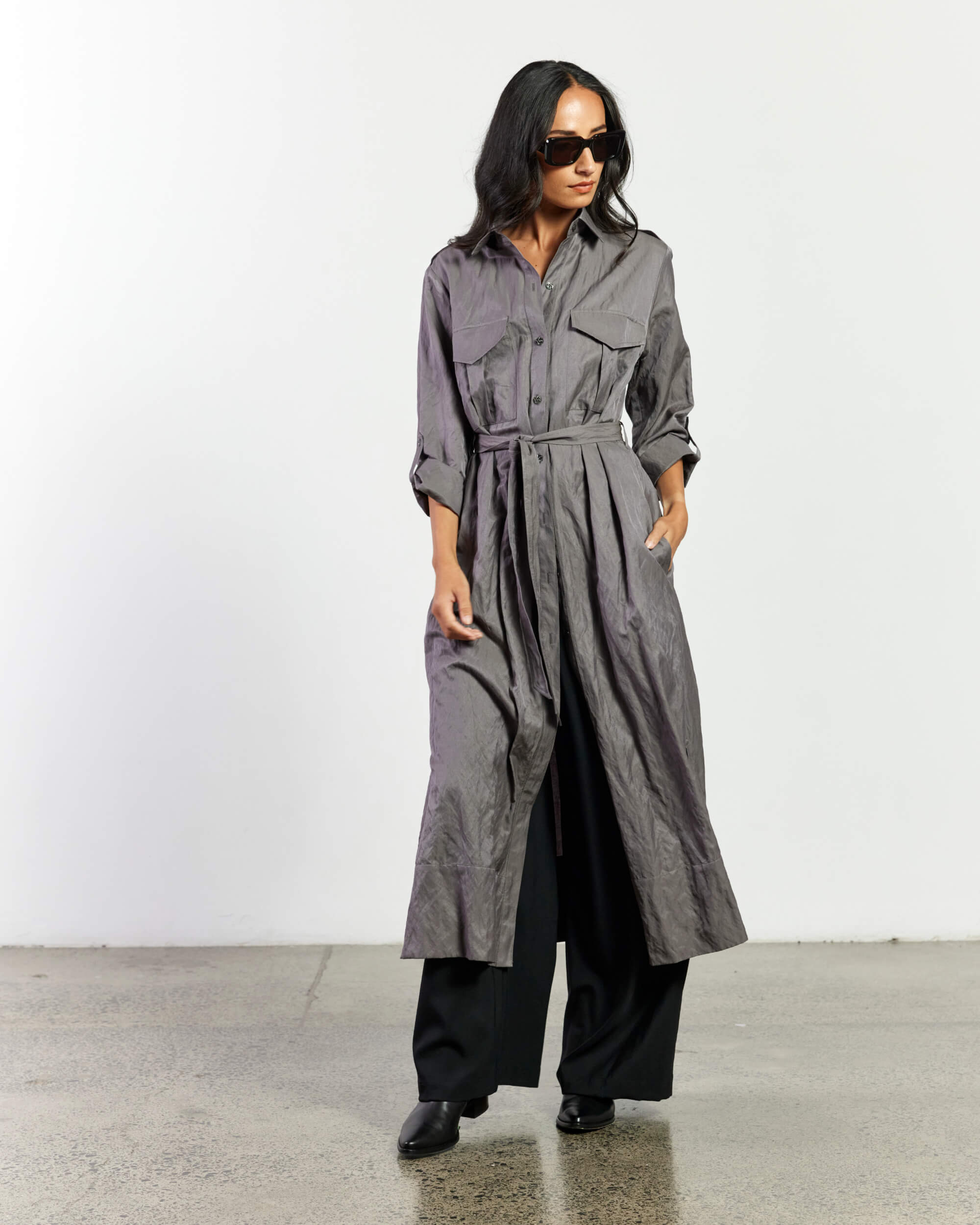 Militia Dress - Cotton Metallic