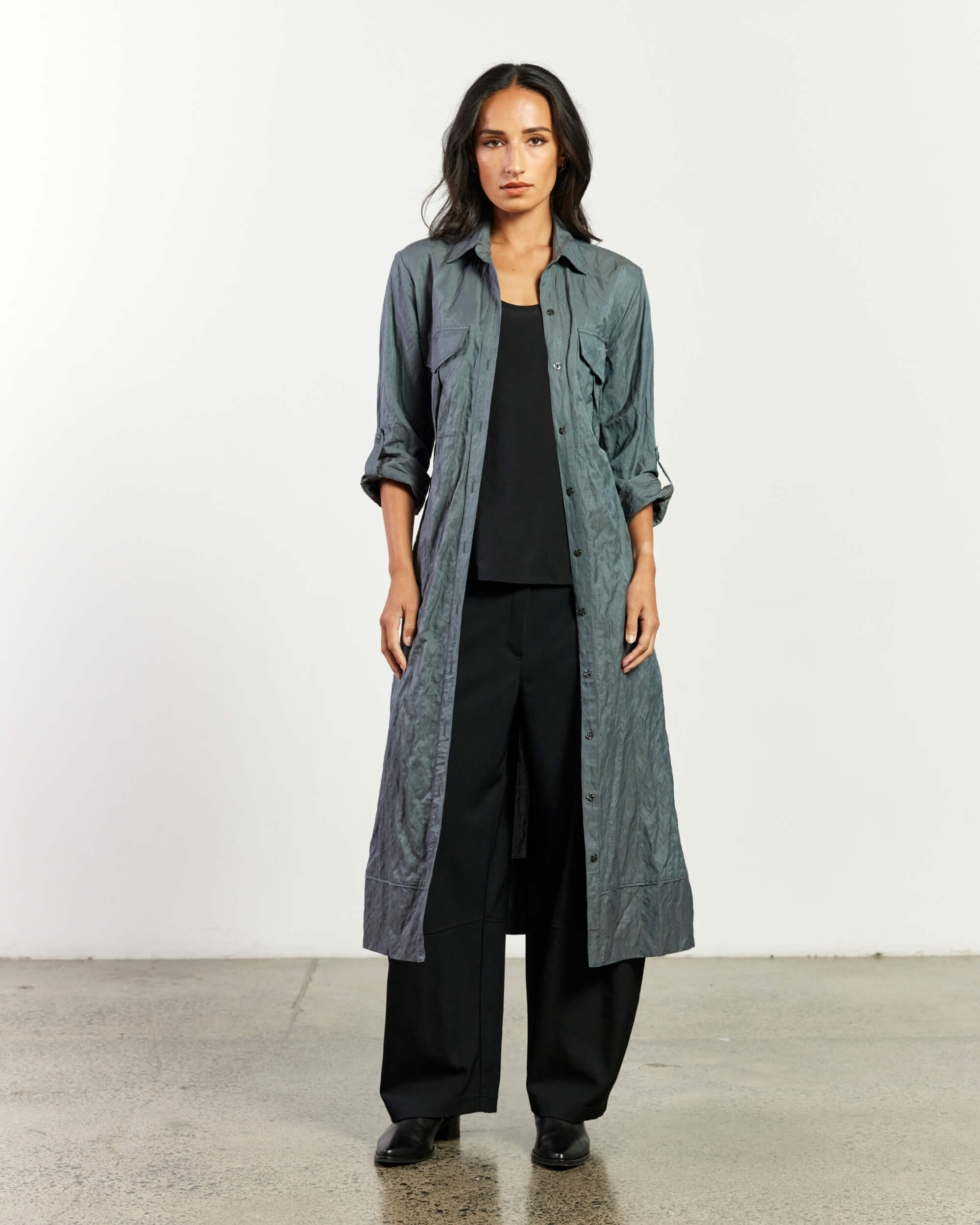 Militia Dress - Cotton Metallic