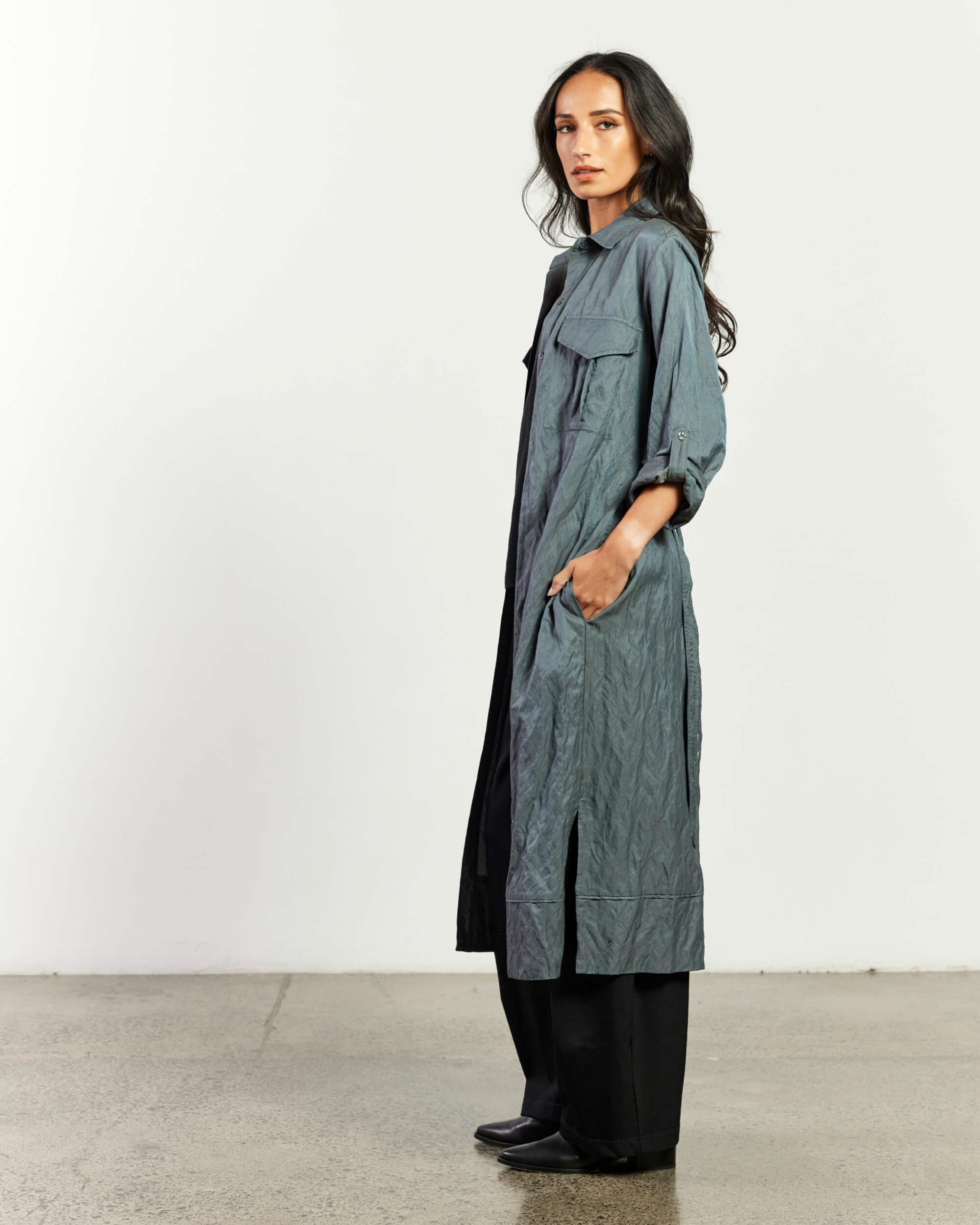 Militia Dress - Cotton Metallic