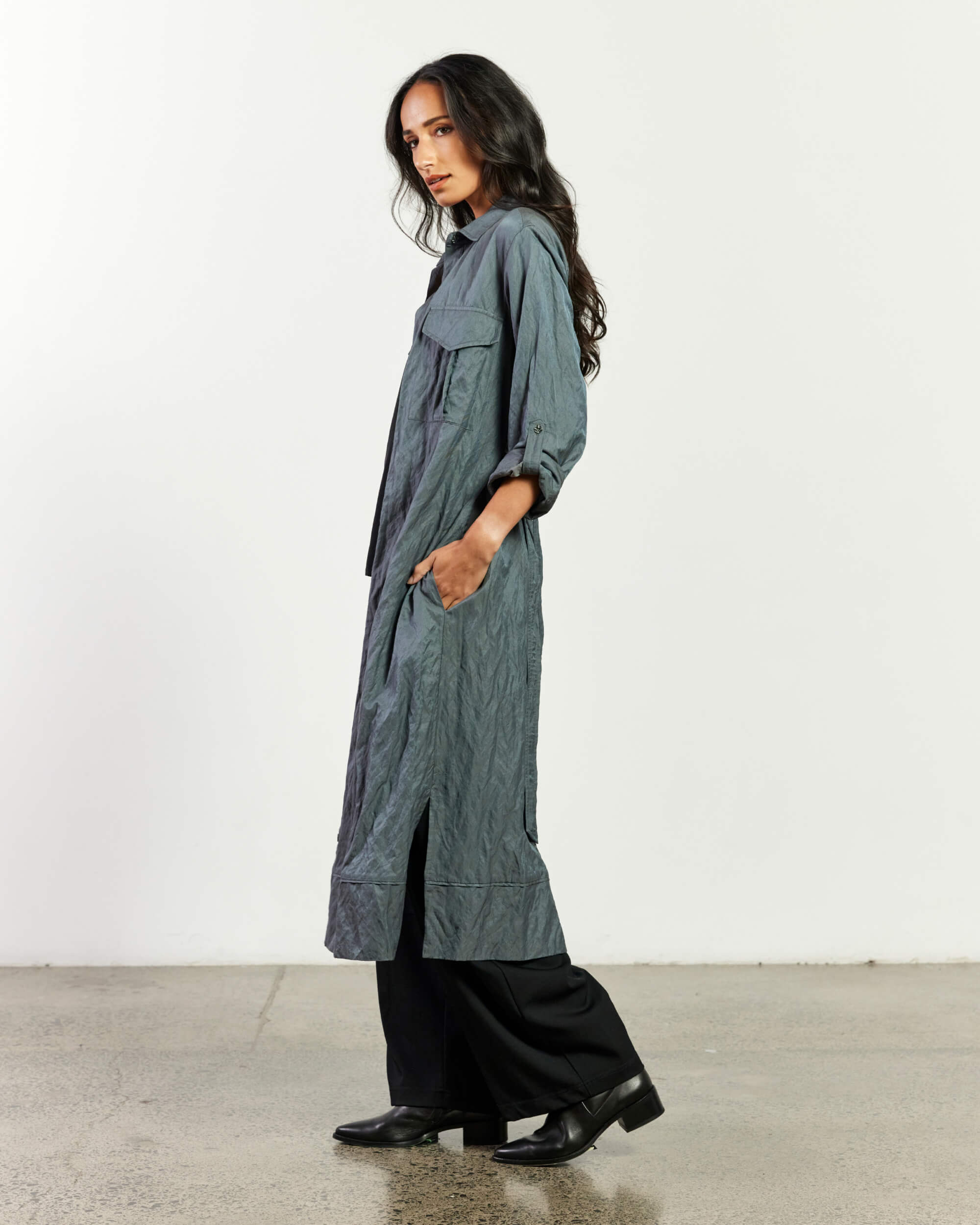 Militia Dress - Cotton Metallic