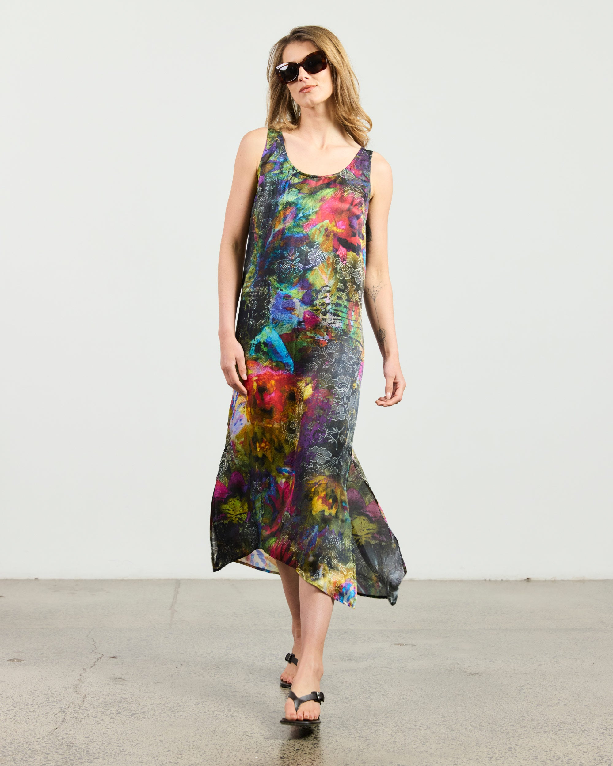 Costa Dress - Floral Kaleidscope