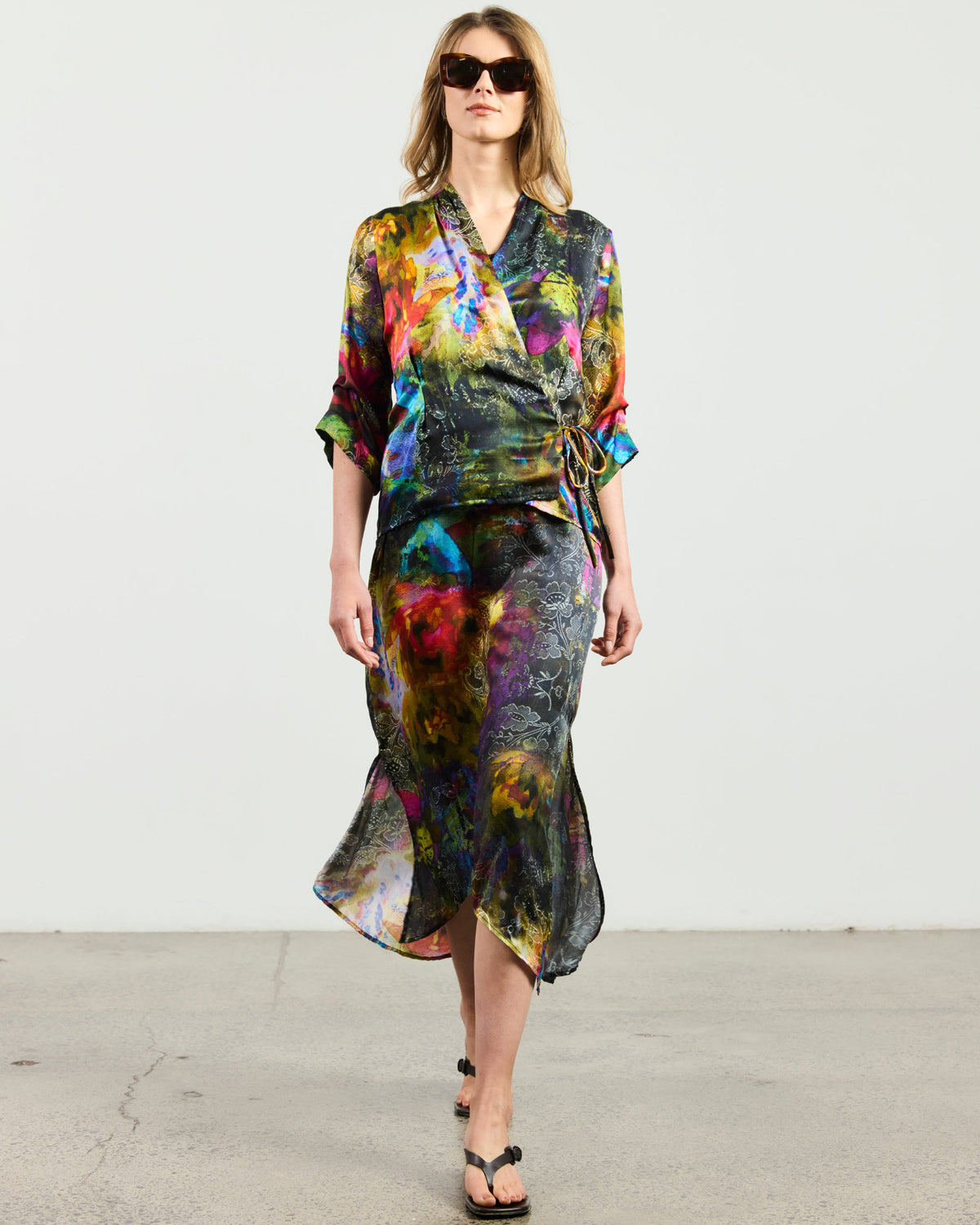 Renata Top - Floral Kaleidoscope