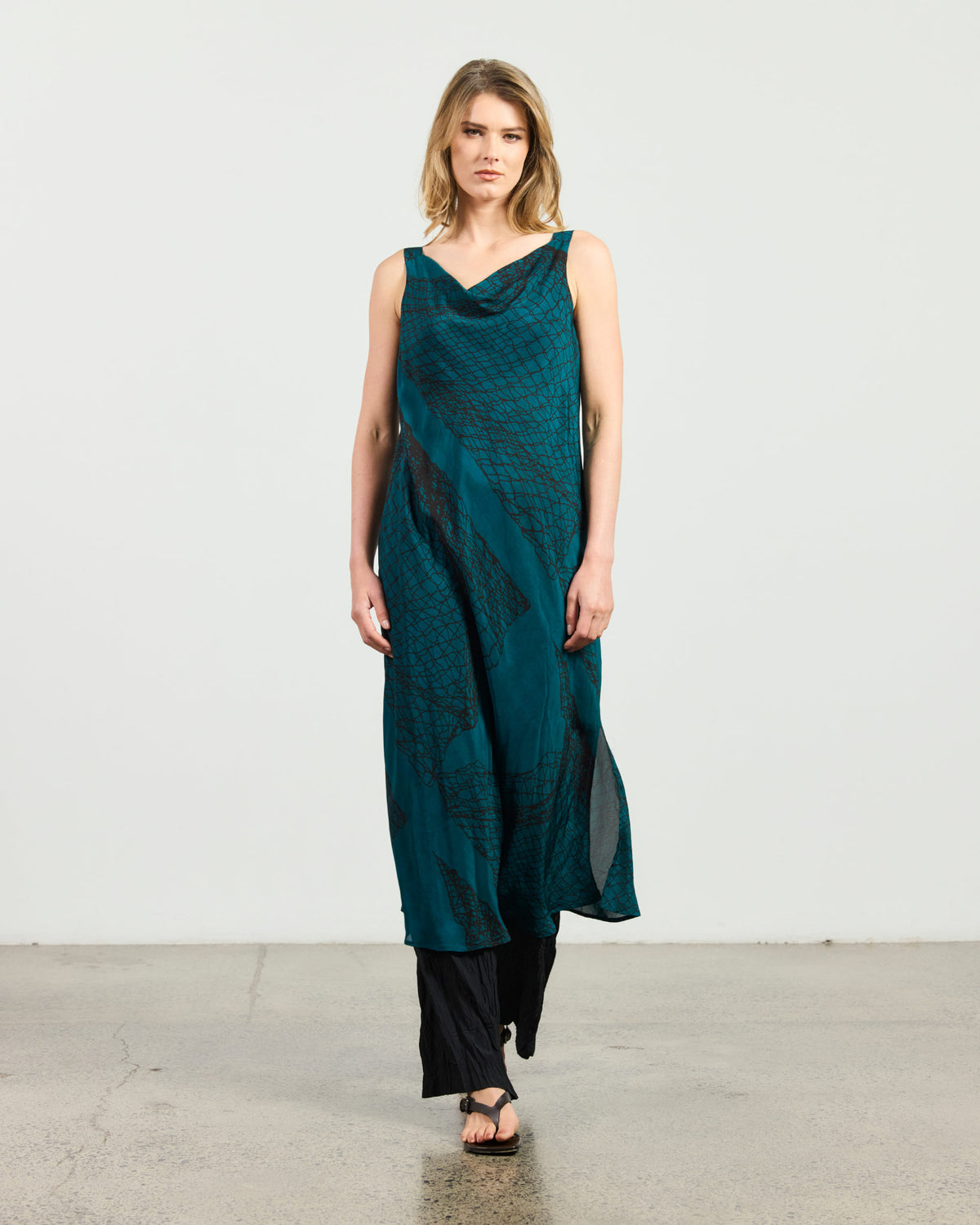 Strato Dress - Fishing Nets Print