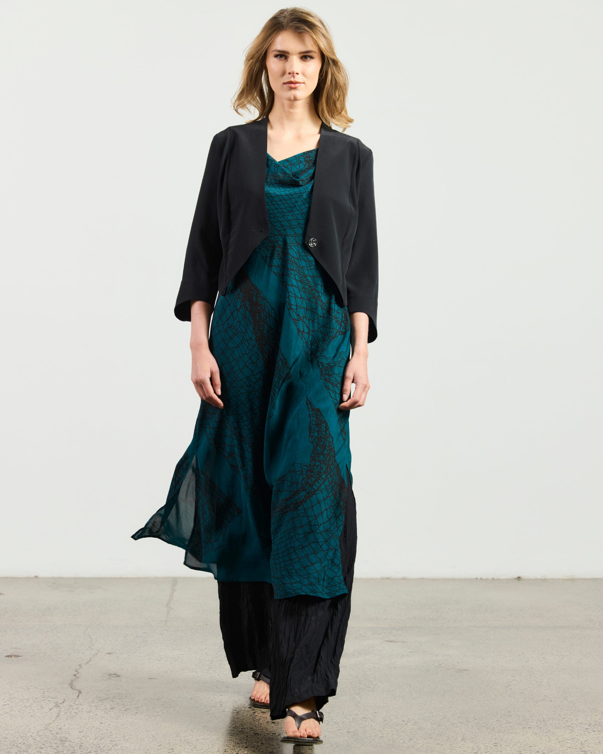 Strato Dress - Fishing Nets Print