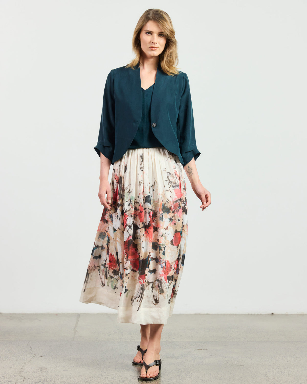 Mazzolino Skirt - Floral Bouquet