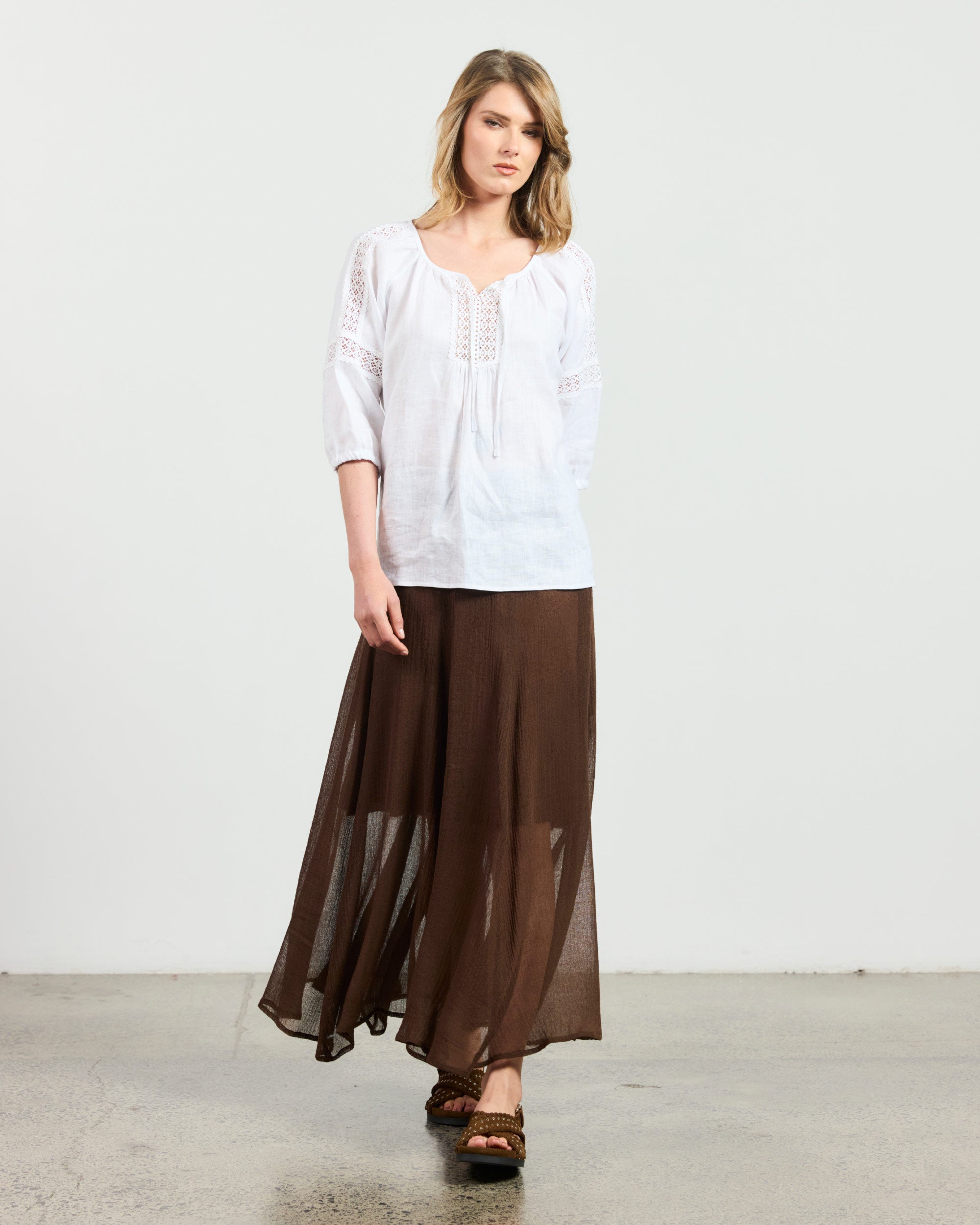 Aurora Skirt - Nut Brown