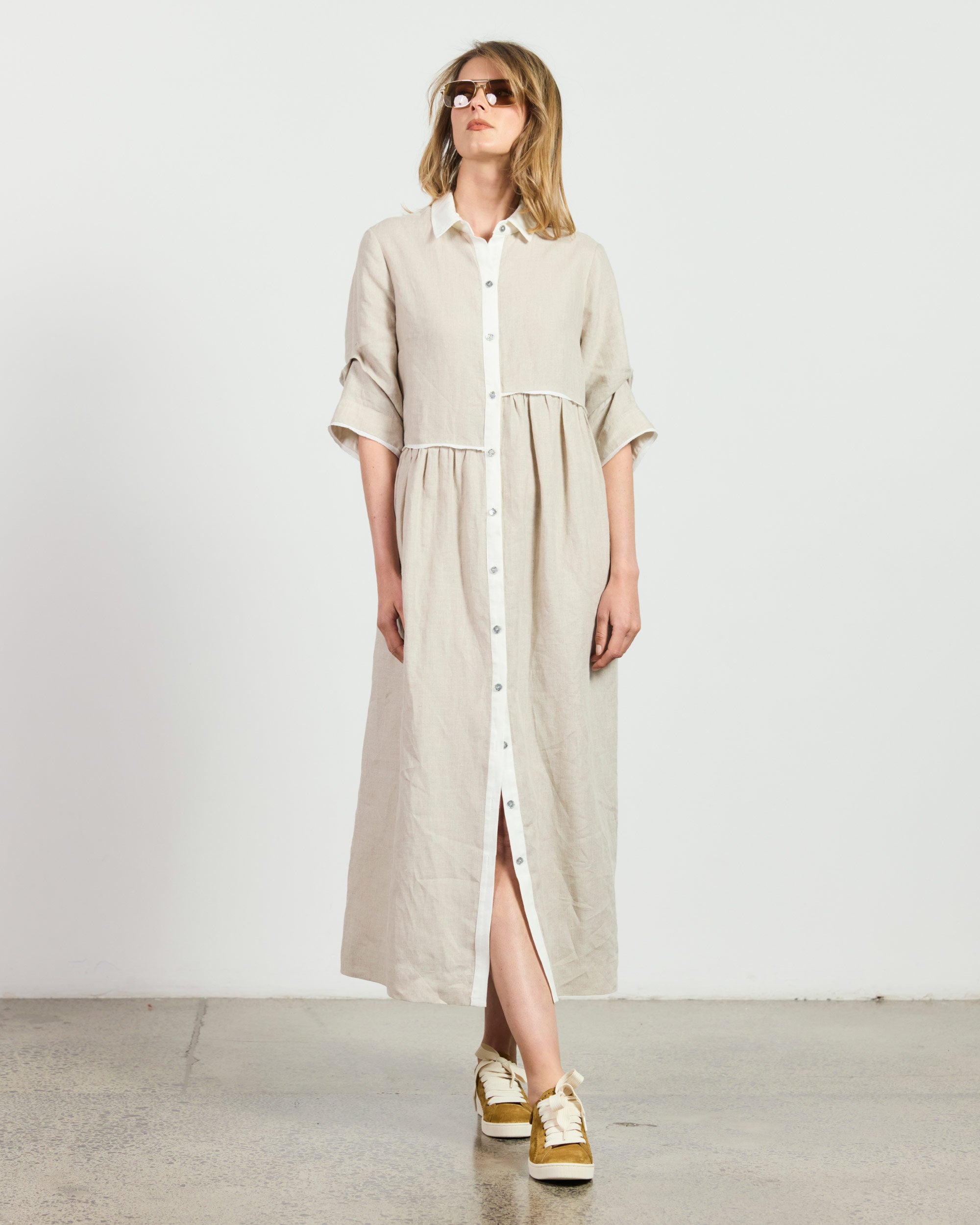 Caletta Shirtdress - Flax