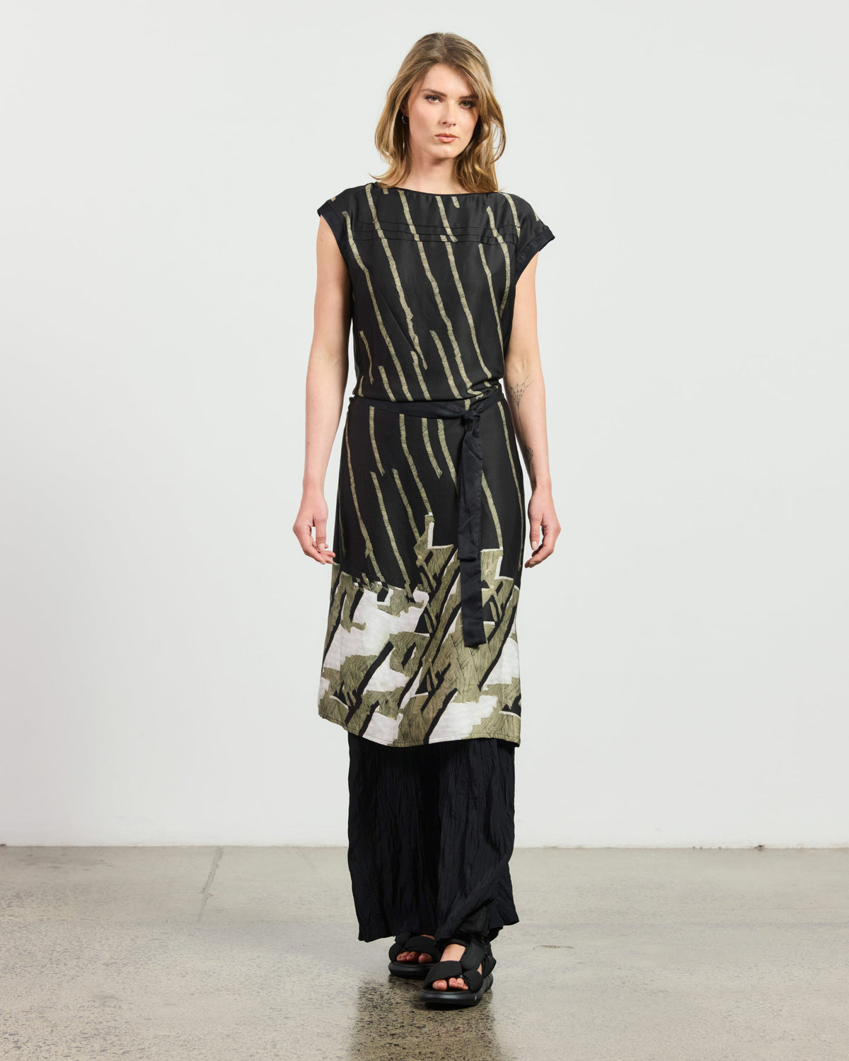 Zubia Dress - Geo Tribal Print