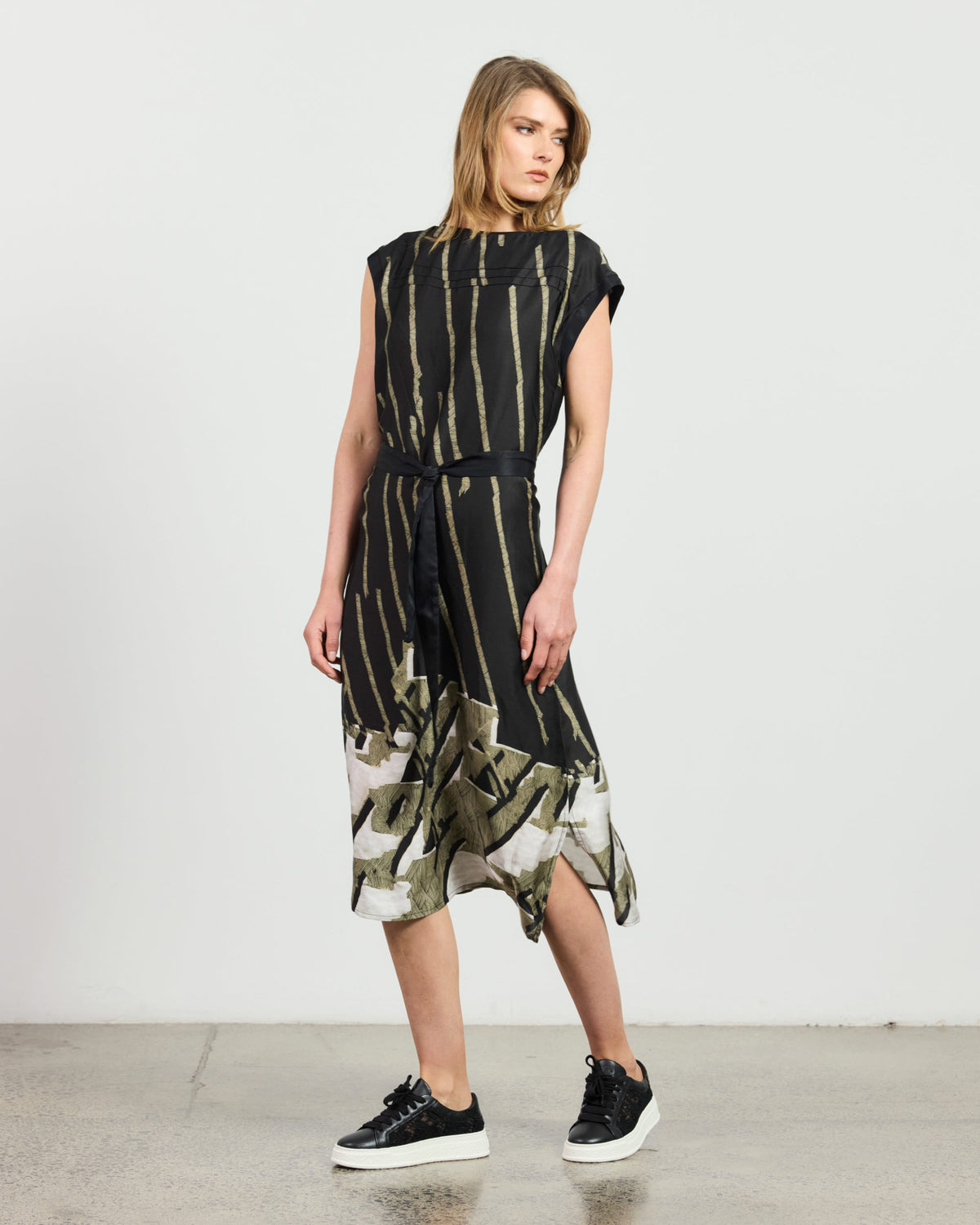 Zubia Dress - Geo Tribal Print