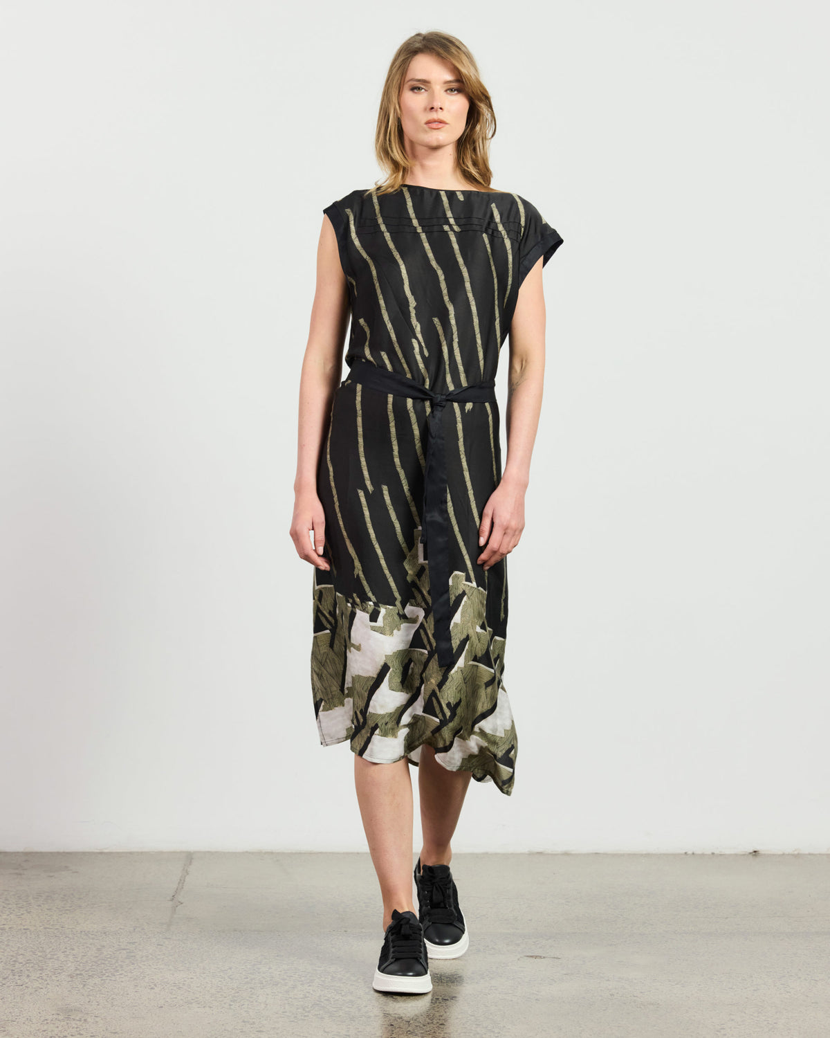 Zubia Dress - Geo Tribal Print