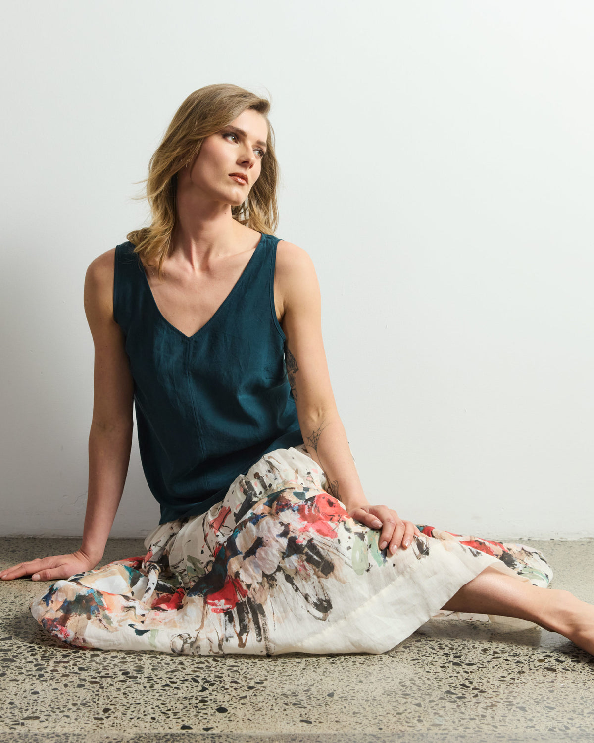 Mazzolino Skirt - Floral Bouquet