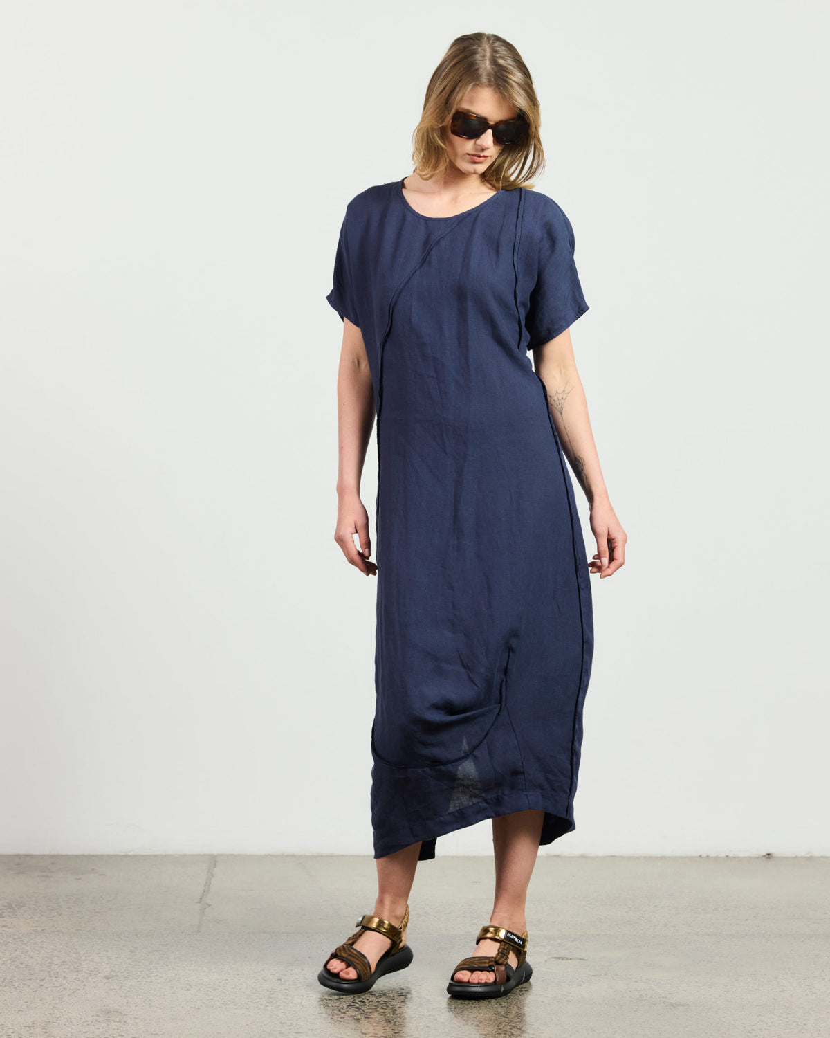 Spirale Dress - Navy