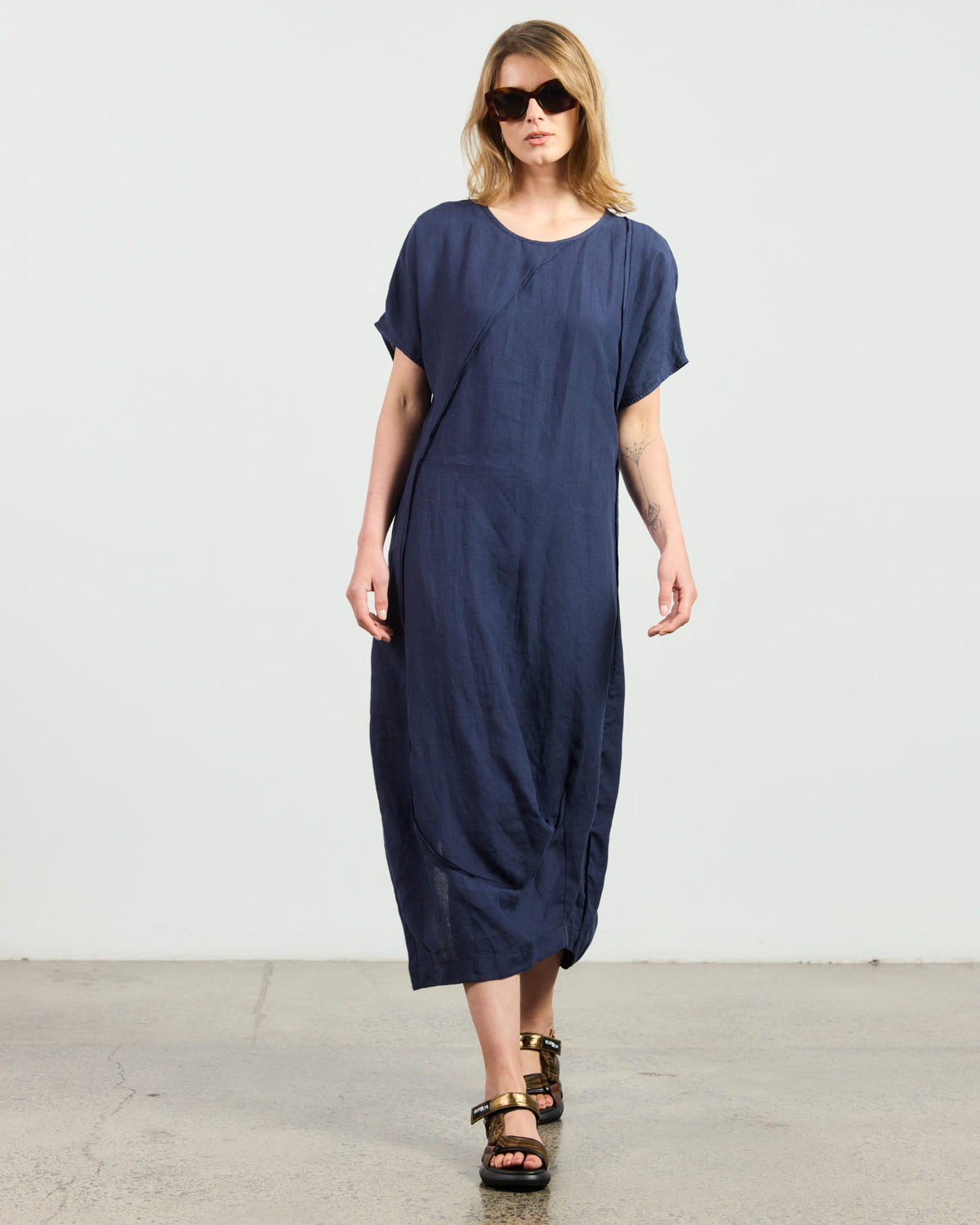Spirale Dress - Navy