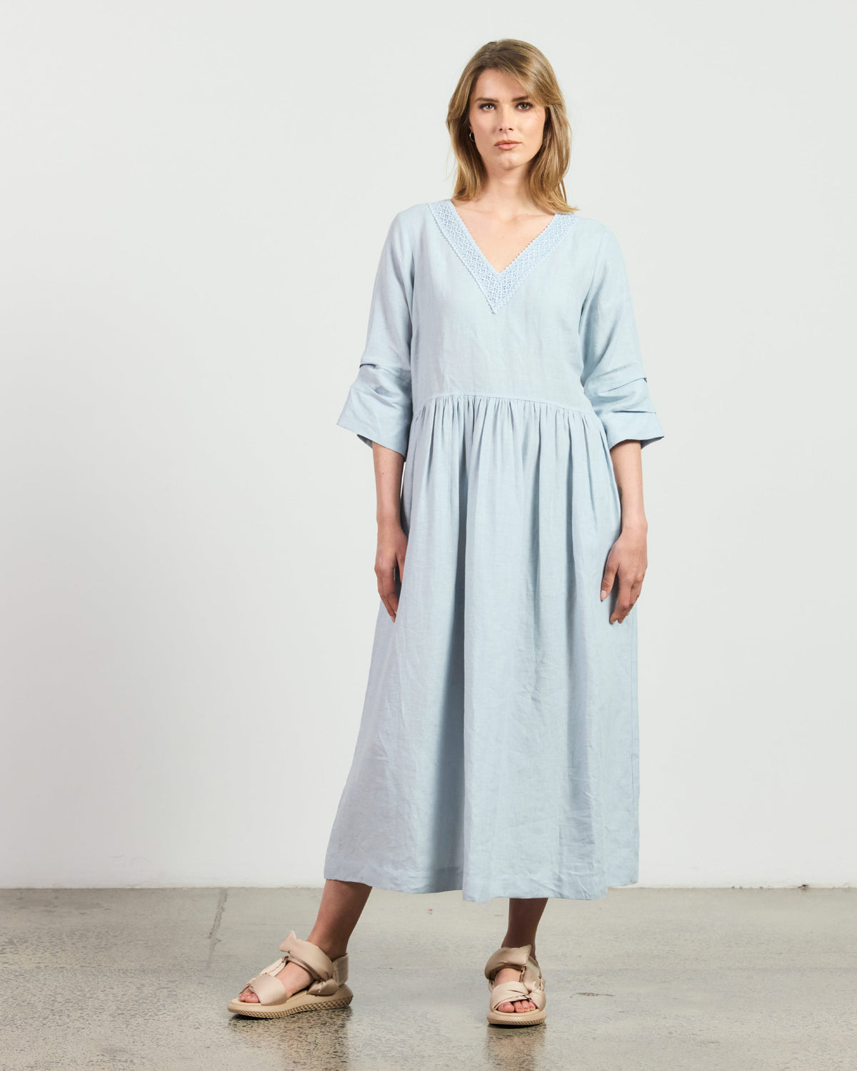 Merletto Dress - Duckegg Blue