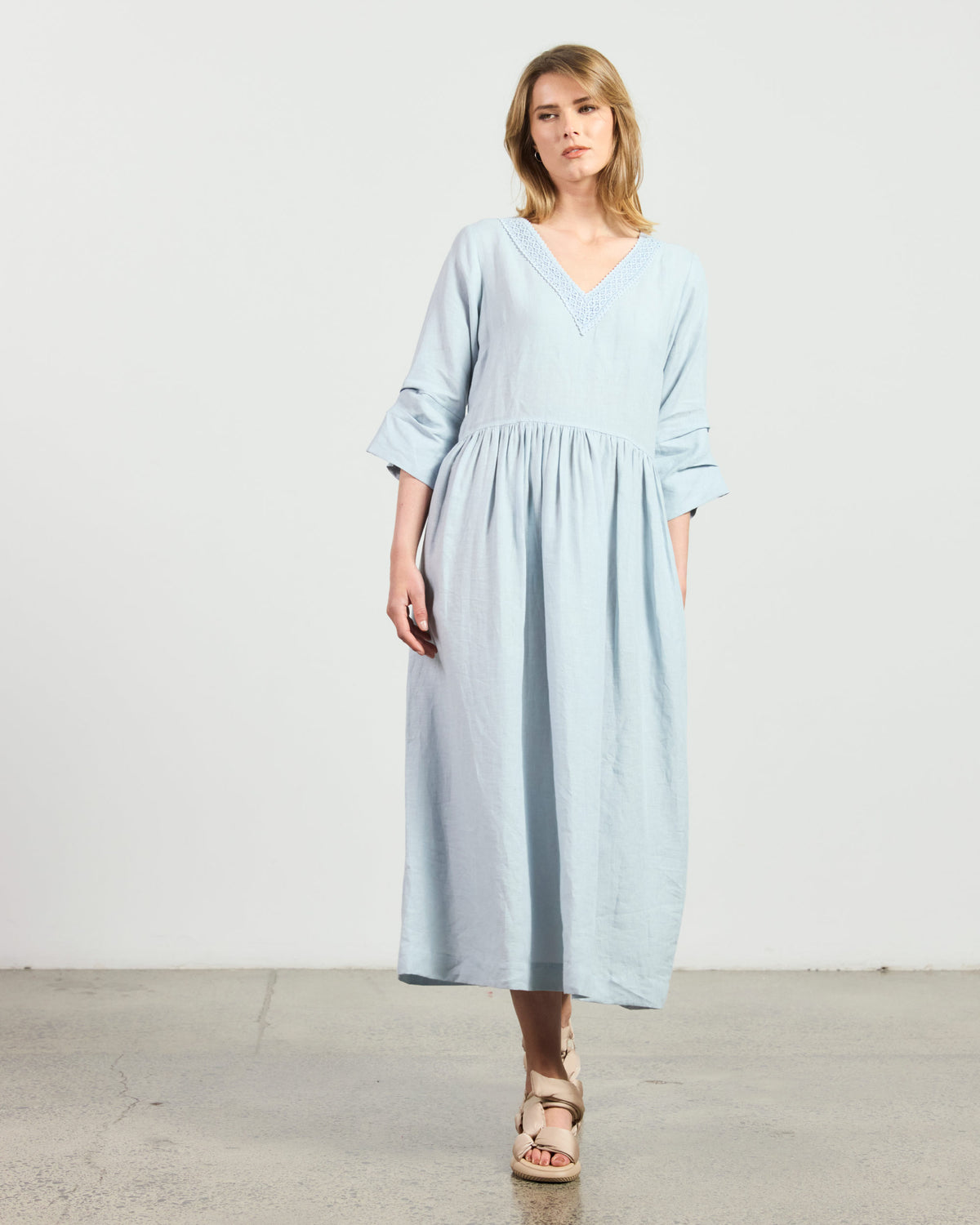 Merletto Dress - Duckegg Blue