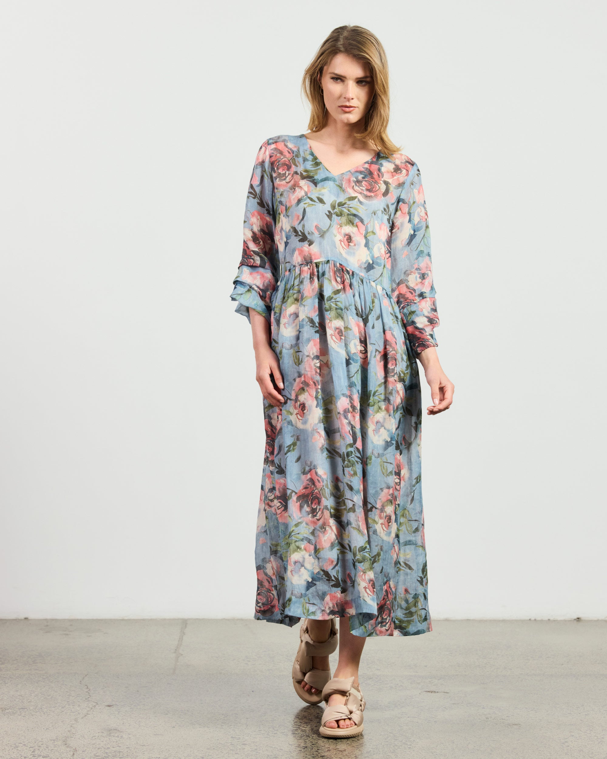 Florio Dress - Summer Roses